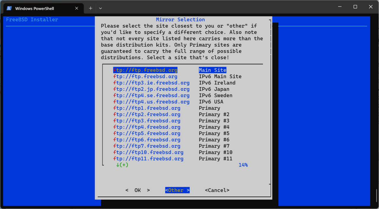 腾讯云轻量云及其他服务器安装 FreeBSD