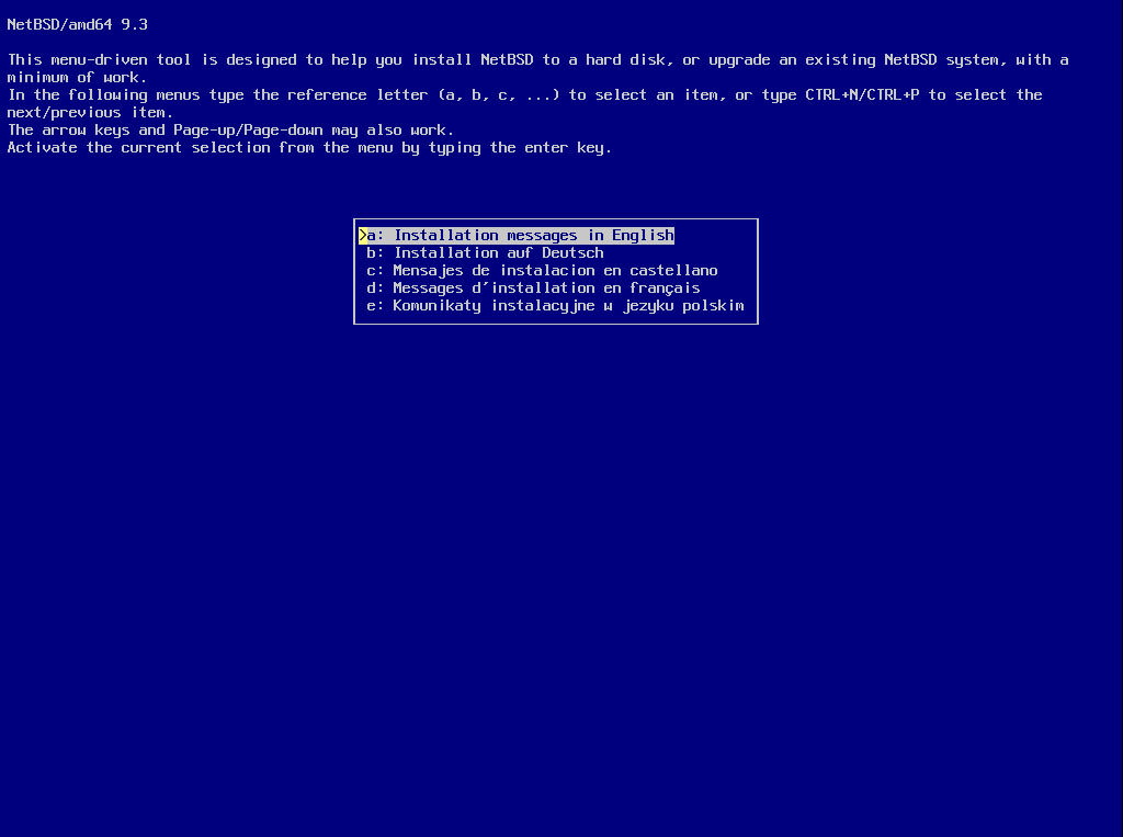 install NetBSD